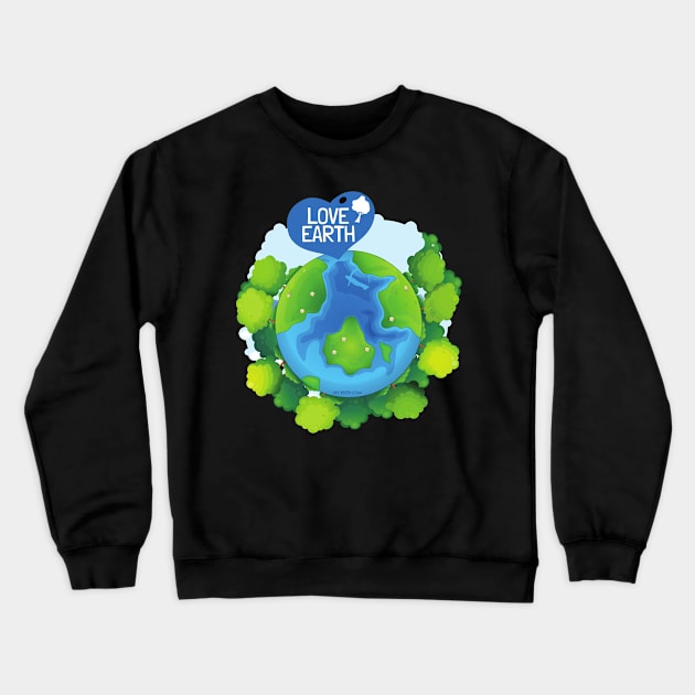 "In-Love" with Earth Crewneck Sweatshirt by Fox1999